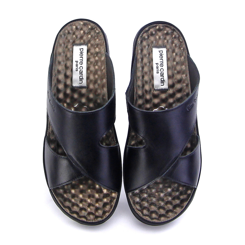 ស្បែកជើងនារី Pierre Cardin ស្បែកសុទ្ធ ទន់ស្រួលពាក់ មានខ្សែរ ពណ៌ស ម៉ូដែល 26SS409 