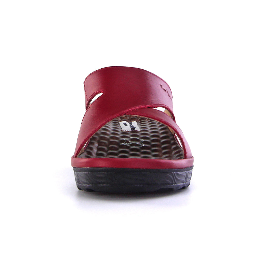 ស្បែកជើងនារី Pierre Cardin ស្បែកសុទ្ធ ទន់ស្រួលពាក់ មានខ្សែរ ពណ៌ស ម៉ូដែល 26SS409 