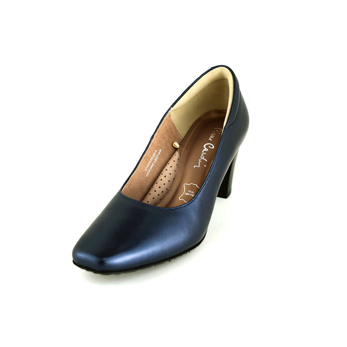 ស្បែកជើងនារី Pierre Cardin កែងខ្ពស់ បូមទឹក ទន់ស្រួលពាក់ ផលិតពីស្បែកសុទ្ធ ខ្មៅ ទំហំ 36, 37, 38, 39, 40 ម៉ូដែល 27SD433 