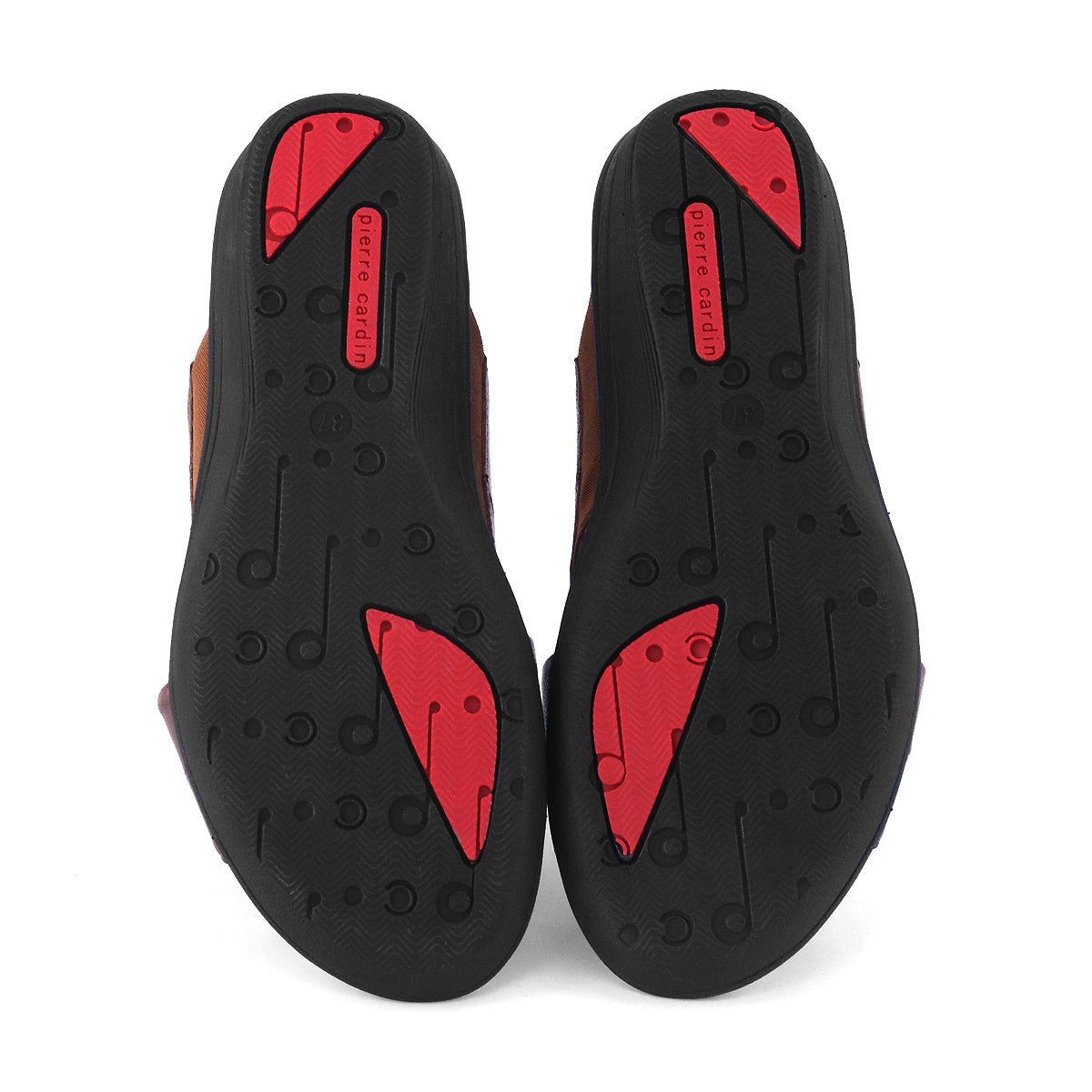 รองเท้าแตะผู้หญิง Pierre Cardin รองเท้าหนังแท้ ดีไซน์สายคาดไขว้ สวมใส่สบาย รุ่น 27SS437