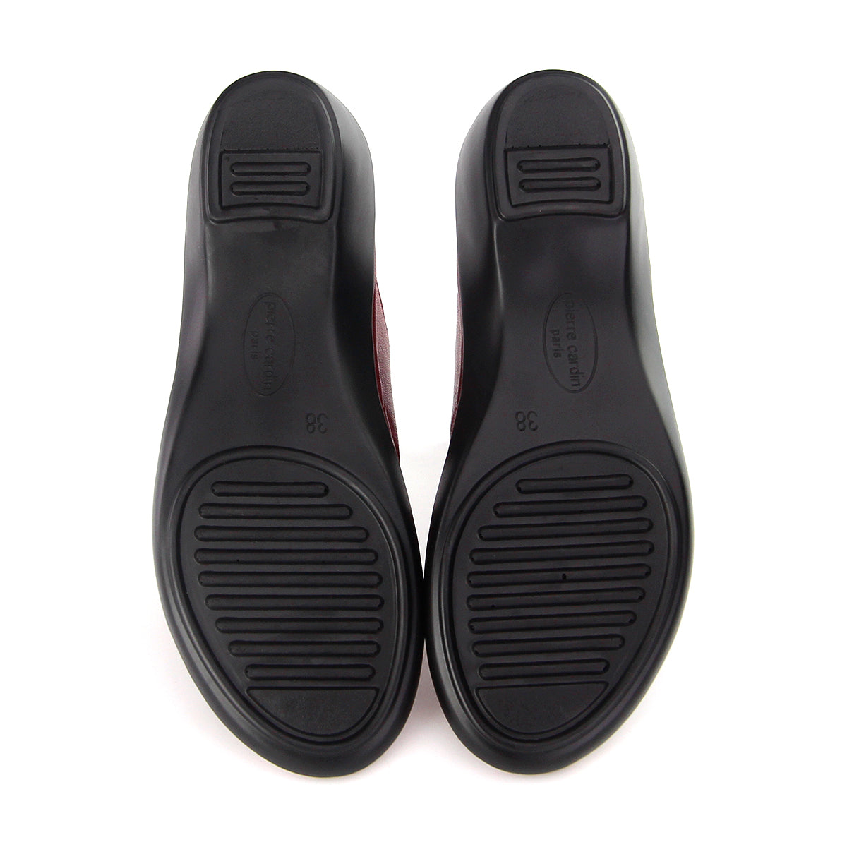 ស្បែកជើងនារី Pierre Cardin ស្បែកជើងកវែងនារី ស្បែកជើងកែងជើងរាបស្មើ ទន់ស្រួលពាក់ ផលិតពីស្បែកពិត ទំហំ 28SS158 