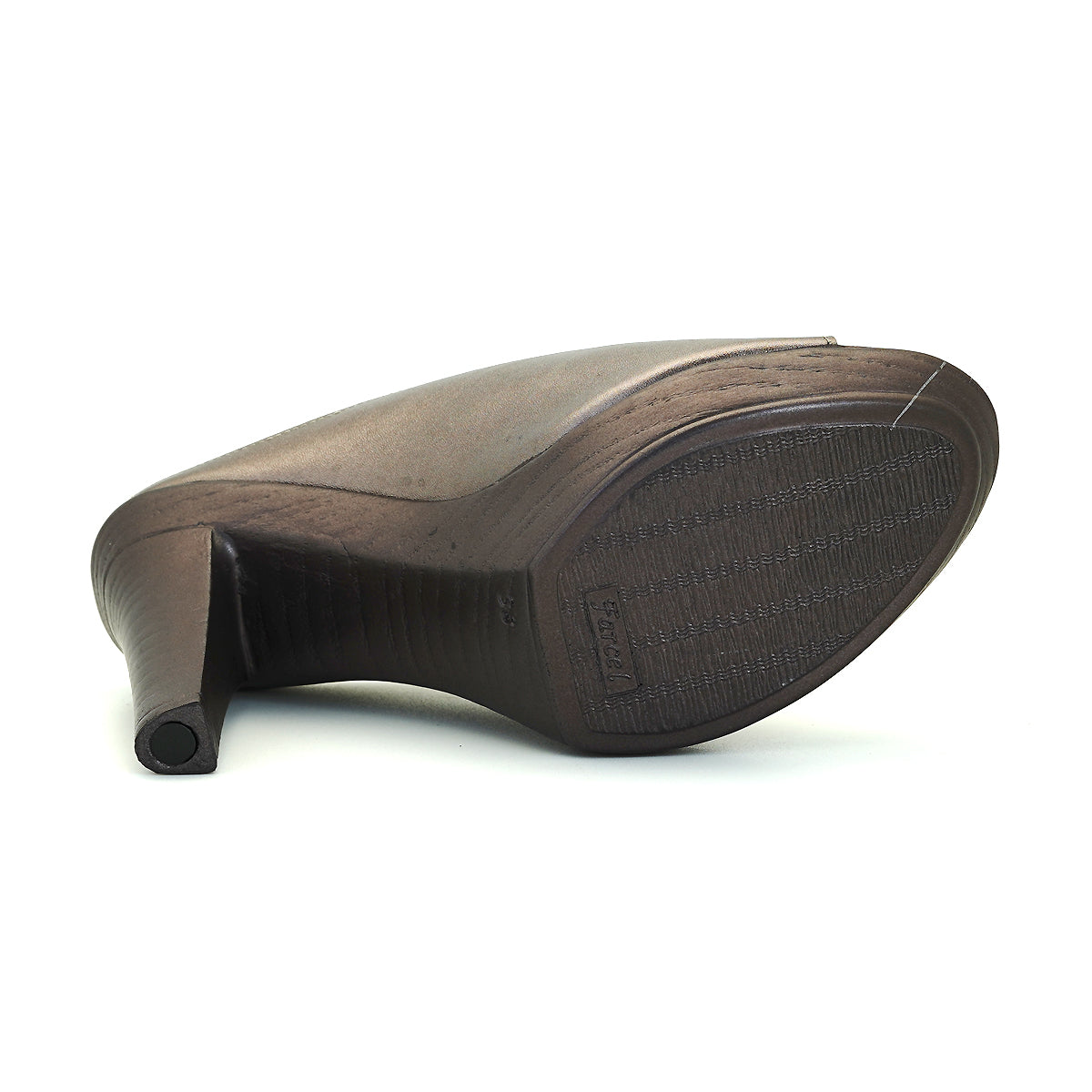 ស្បែកជើងនារី Pierre Cardin កែងជើងខ្ពស់ កែងជើងខ្ពស់ ទន់ស្រួលពាក់ ផលិតពីស្បែកពិតប្រាកដ ពណ៌សំរិទ្ធ ម៉ូដែល 31PS804 