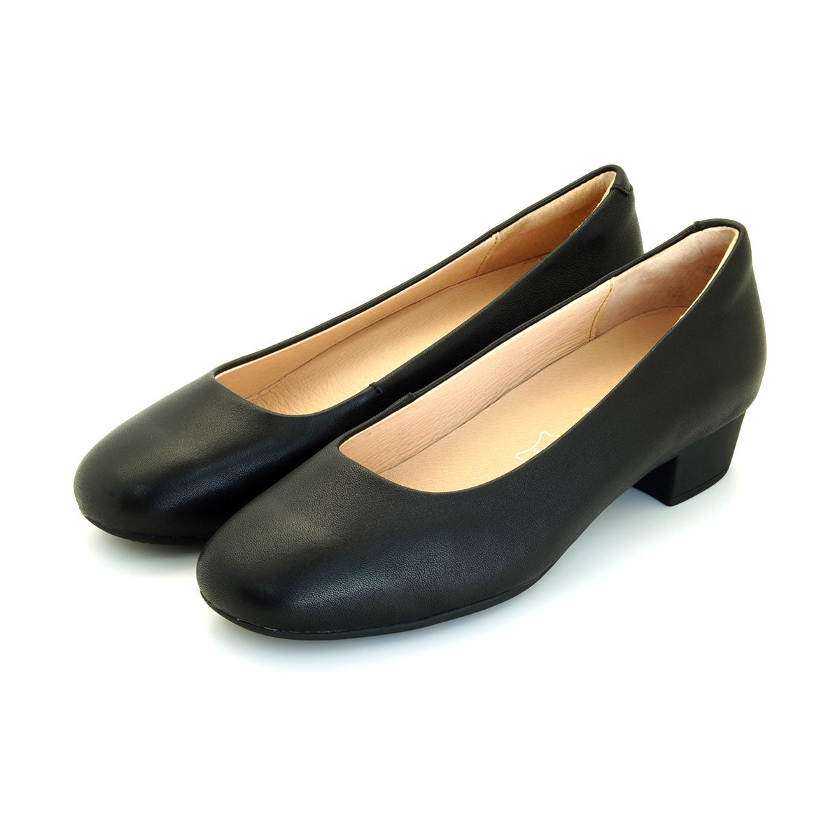 ស្បែកជើងនារី Pierre Cardin ទន់ស្រួលពាក់ ផលិតពីស្បែកសុទ្ធ ពណ៌ខ្មៅ ម៉ូដែល 53AD146 