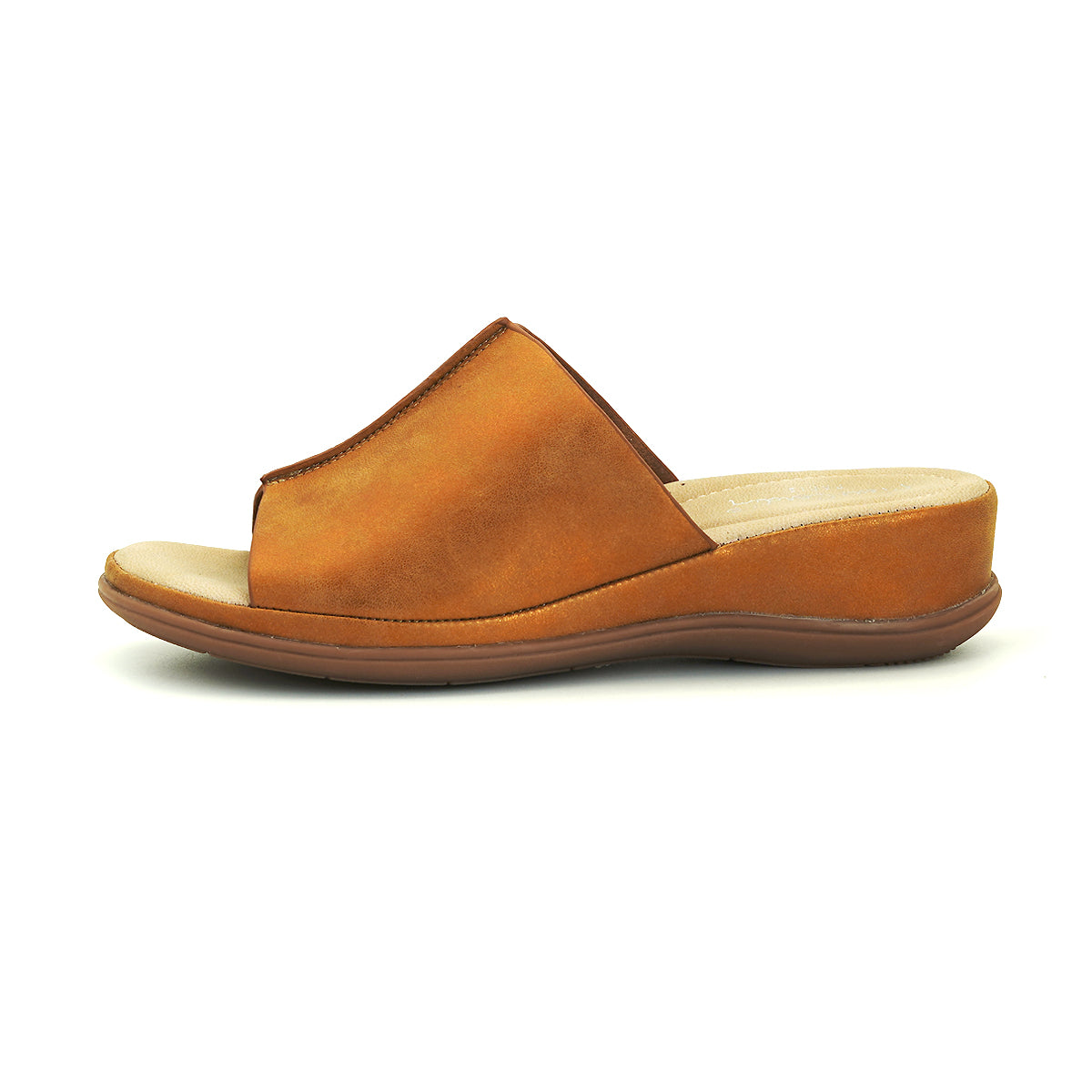 ស្បែកជើងនារី Pierre Cardin ស្បែកជើងប៉ាតាសុខភាព ទន់ស្រួលពាក់ ផលិតពីស្បែកសុទ្ធ ពណ៌ខៀវ ម៉ូដែល 53BS150 