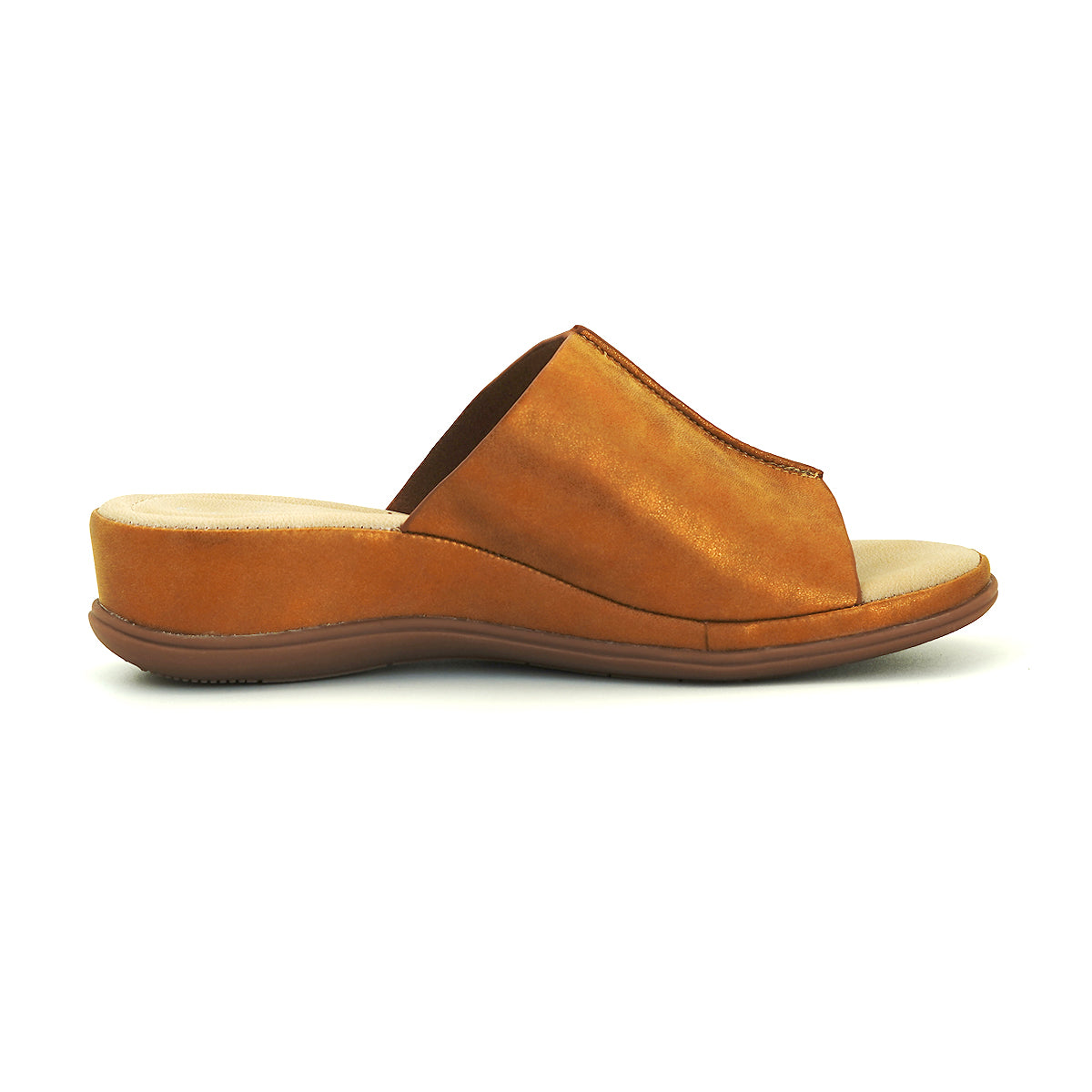 ស្បែកជើងនារី Pierre Cardin ស្បែកជើងប៉ាតាសុខភាព ទន់ស្រួលពាក់ ផលិតពីស្បែកសុទ្ធ ពណ៌ខៀវ ម៉ូដែល 53BS150 