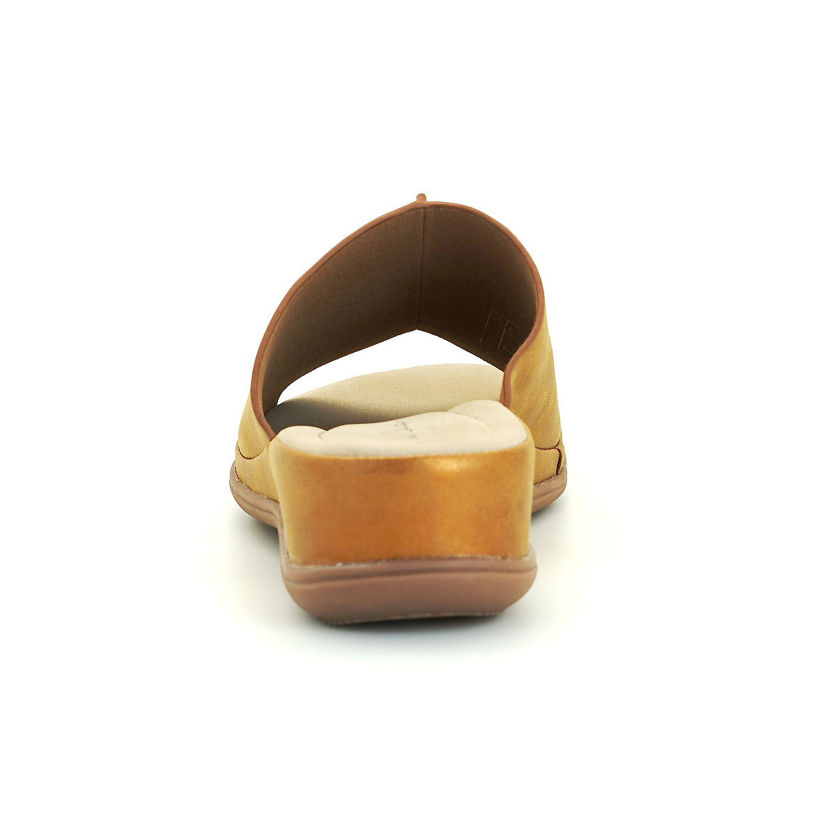 ស្បែកជើងនារី Pierre Cardin ស្បែកជើងប៉ាតាសុខភាព ទន់ស្រួលពាក់ ផលិតពីស្បែកសុទ្ធ ពណ៌ខៀវ ម៉ូដែល 53BS150 