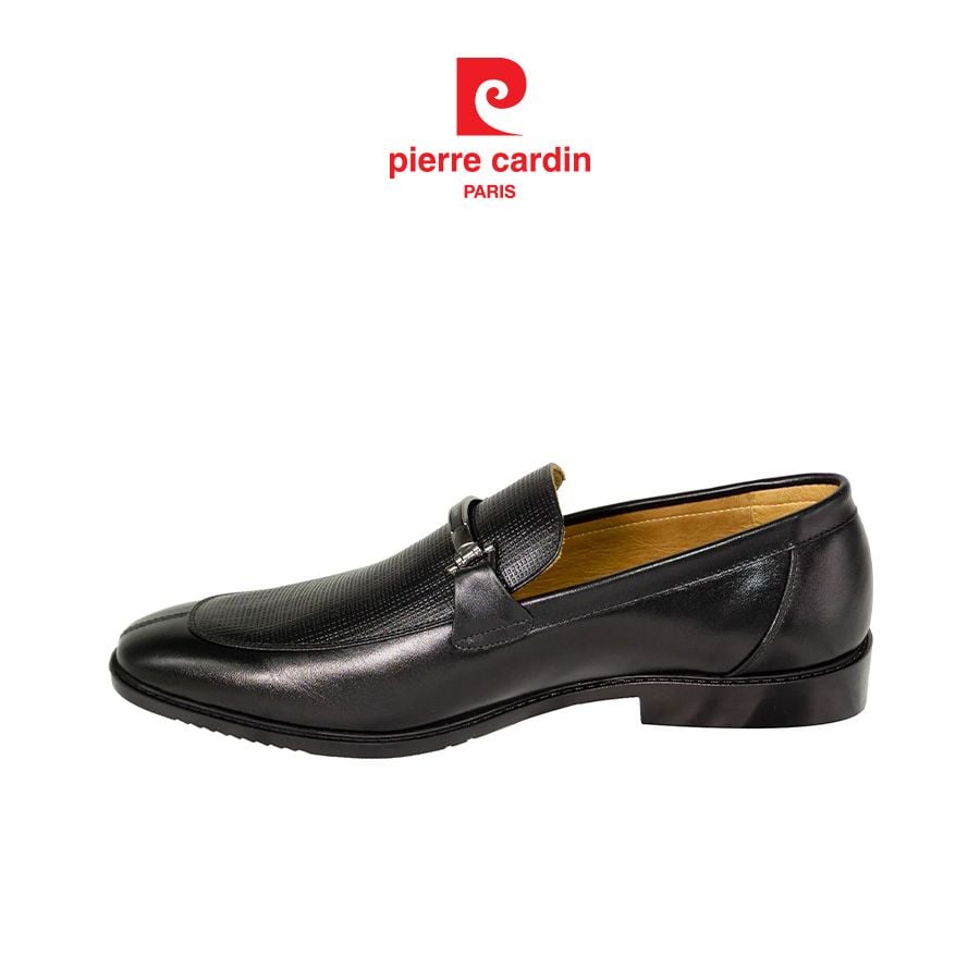 รองเท้าหนัง Loafer ผู้ชาย Pierre Cardin หนังวัวพรีเมียม ตกแต่งซิปพร้อมอุปกรณ์โลโก้ รุ่น 783