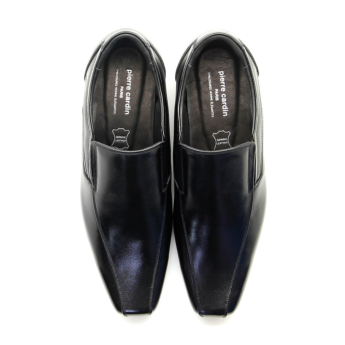 ស្បែកជើងបុរស Pierre Cardin ស្បែកជើងធម្មតា ស្បែកជើងធម្មតា ទន់ស្រួលពាក់ ផលិតពីស្បែកសុទ្ធ ពណ៌ខ្មៅ ទំហំ 80TD117 