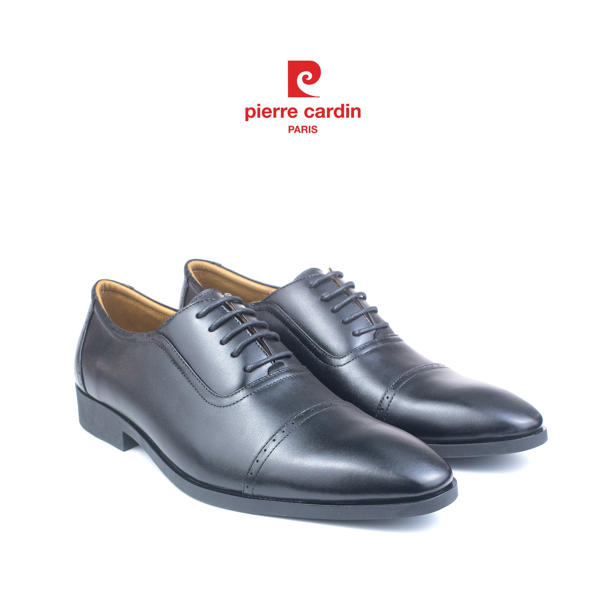 Pierre Cardin Cap-toe Oxford Leather Shoes - PCMFWLH 715