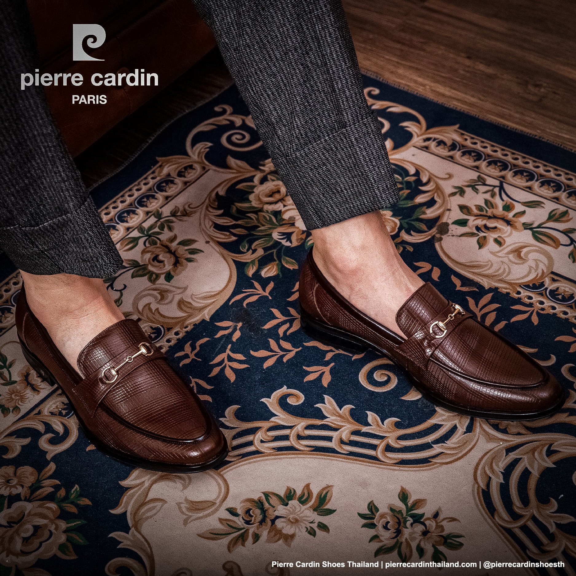 Pierre Cardin Classic Horsebit Loafer Shoes - PCMFWL 700