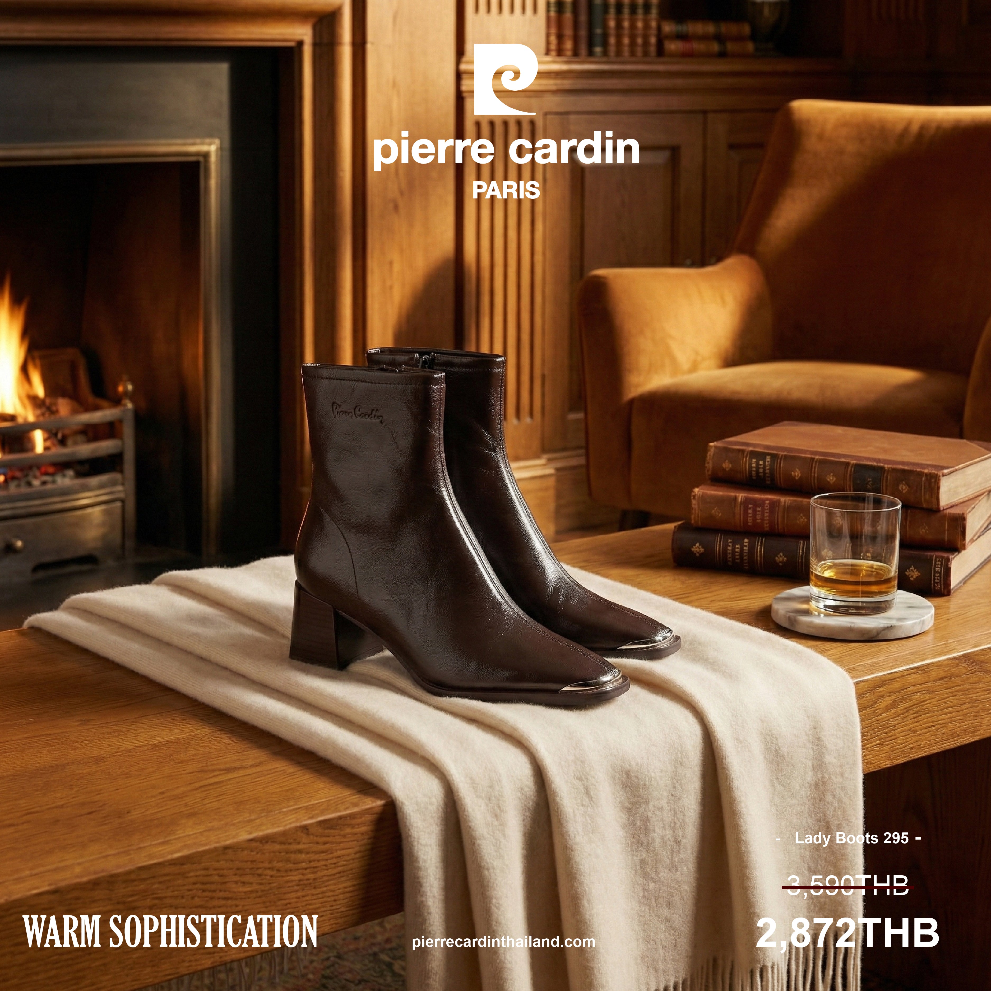 Pierre Cardin Women's 5cm Block Heel Boots - PCWFWLH 295