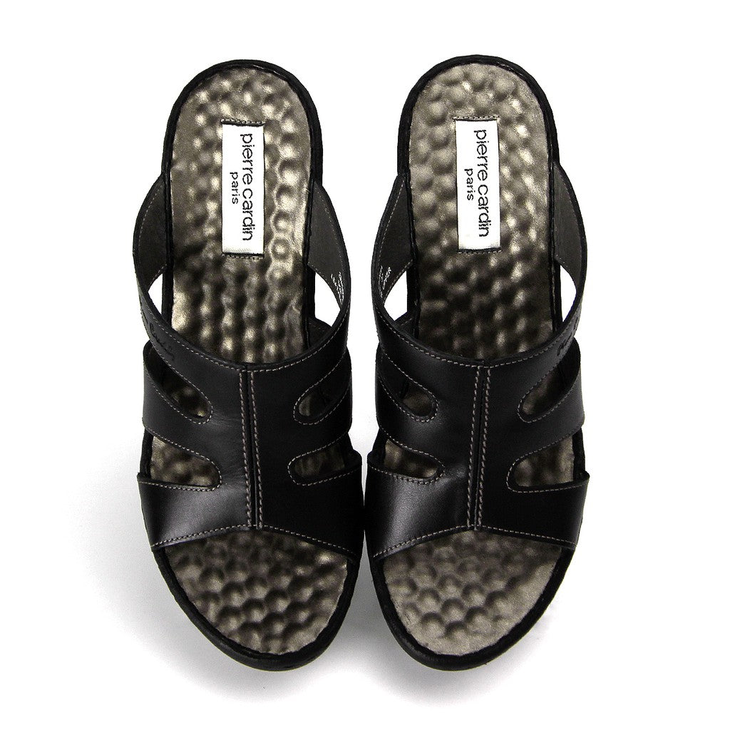 Pierre Cardin ស្បែកជើងនារី ស្បែកជើង ប៉ះ ទន់ ស្រួល ផលិតពីស្បែកសុទ្ធ ម៉ូដែល 23WS694