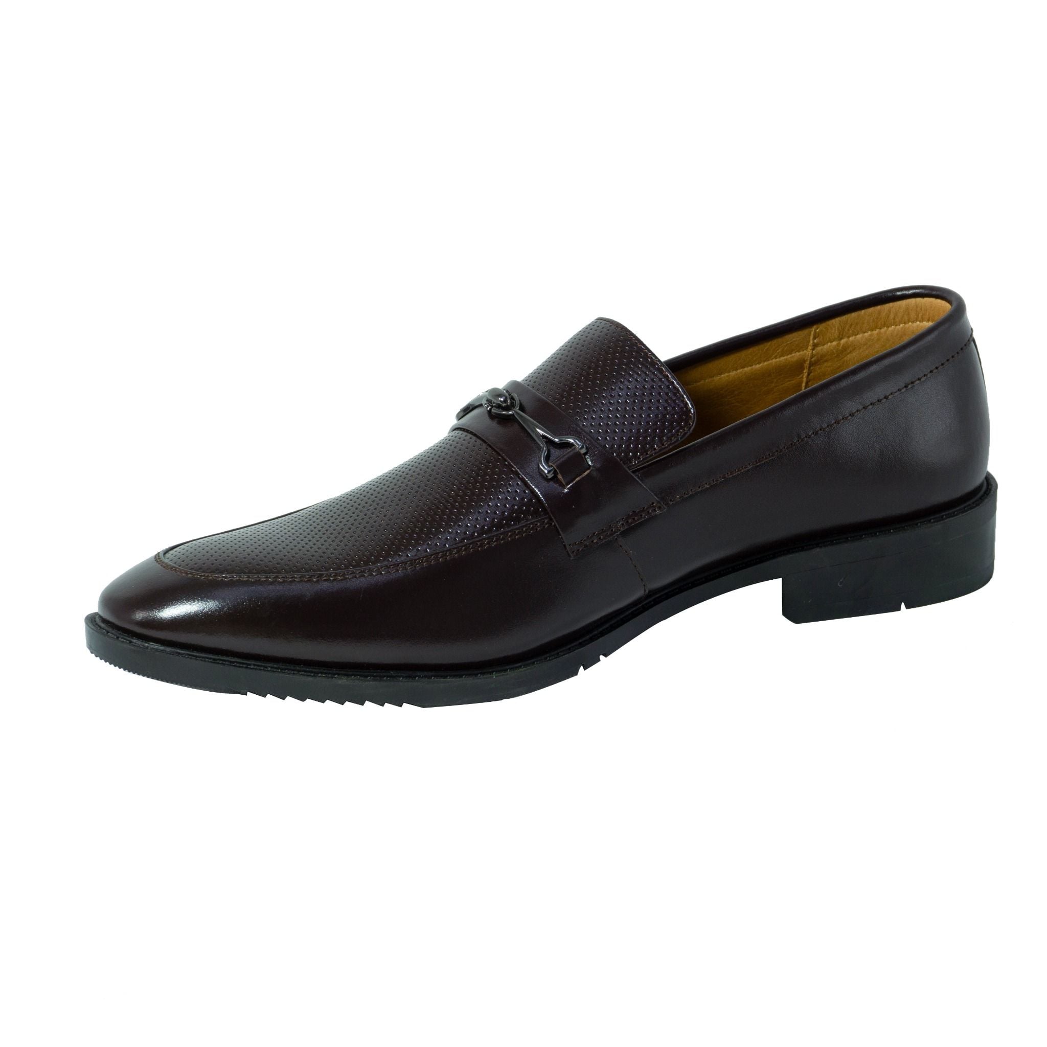 รองเท้าหนัง Loafer ผู้ชาย Pierre Cardin ฝรั่งเศส หนังวัวแท้ พื้นยางกันลื่น ดีไซน์ตัวล็อกโลหะ รุ่น 780