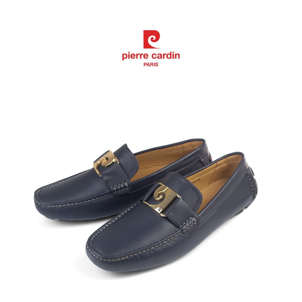 รองเท้าหนังสลิปออนผู้ชาย Pierre Cardin ฝรั่งเศส หนังวัวแท้พรีเมียม พื้นยางกันลื่น รุ่น 526