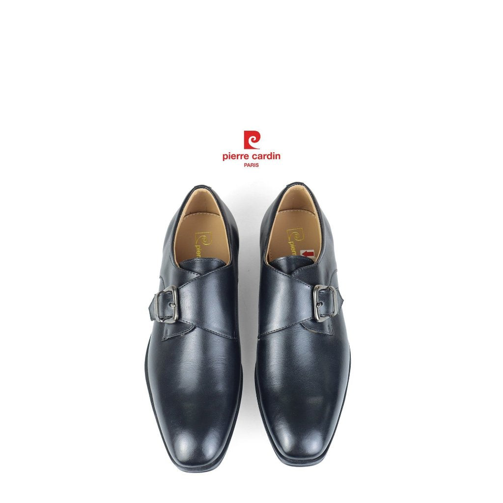 รองเท้าหนังผู้ชาย Pierre Cardin ฝรั่งเศส ของแท้ หนังวัวแท้ ดีไซน์ตัวล็อกแฟชั่น พื้นยางหล่อพรีเมียม รุ่น 778