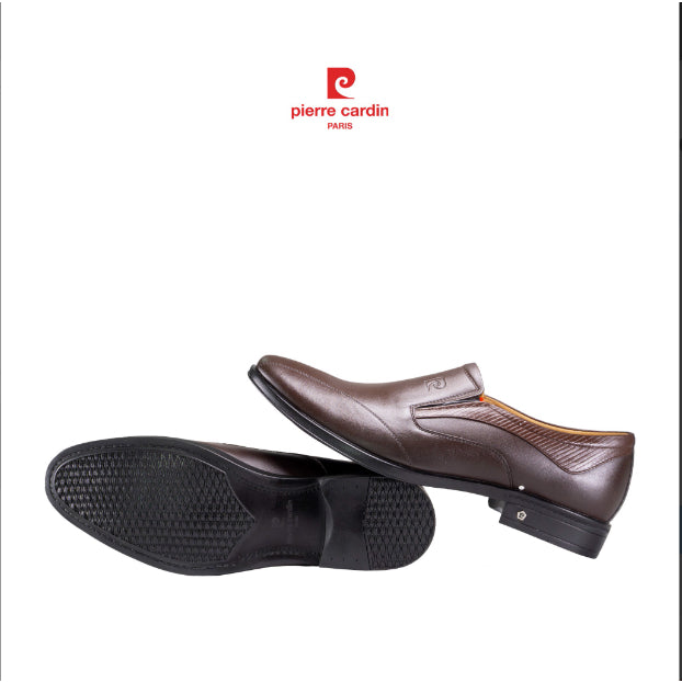 รองเท้าหนังผู้ชาย Pierre Cardin ทรง Loafer หนังวัวแท้พรีเมียม พื้นยางขึ้นรูป ดีไซน์หรูหรา สุภาพ 732