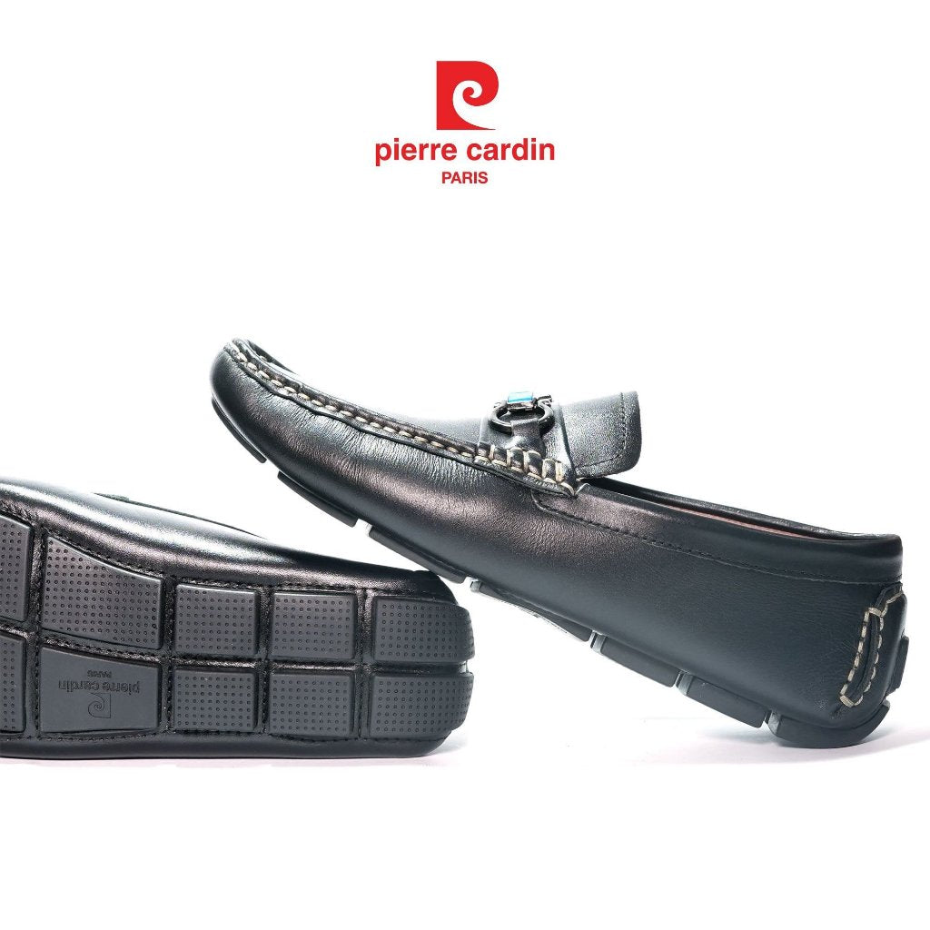 [ใหม่] รองเท้าลองเท้า Pierre Cardin หนังวัวแท้ พื้นยางกันลื่น ตัวล็อคโลหะไม่เป็นสนิม 530