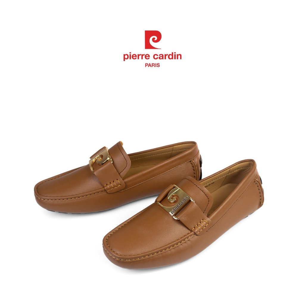 รองเท้าหนังสลิปออนผู้ชาย Pierre Cardin ฝรั่งเศส หนังวัวแท้พรีเมียม พื้นยางกันลื่น รุ่น 526