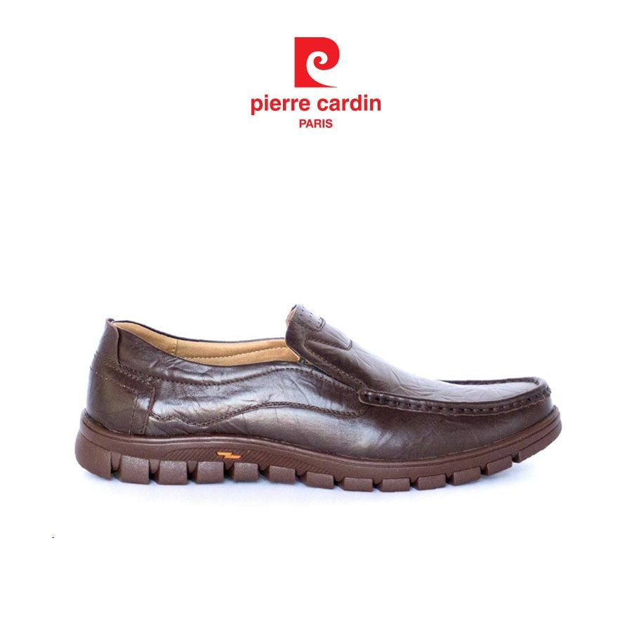 รองเท้าสลิปออนผู้ชาย Pierre Cardin หนังวัวแท้พรีเมียม ดีไซน์ทันสมัย สวมใส่สบาย มีหลายสีให้เลือก รุ่น 714