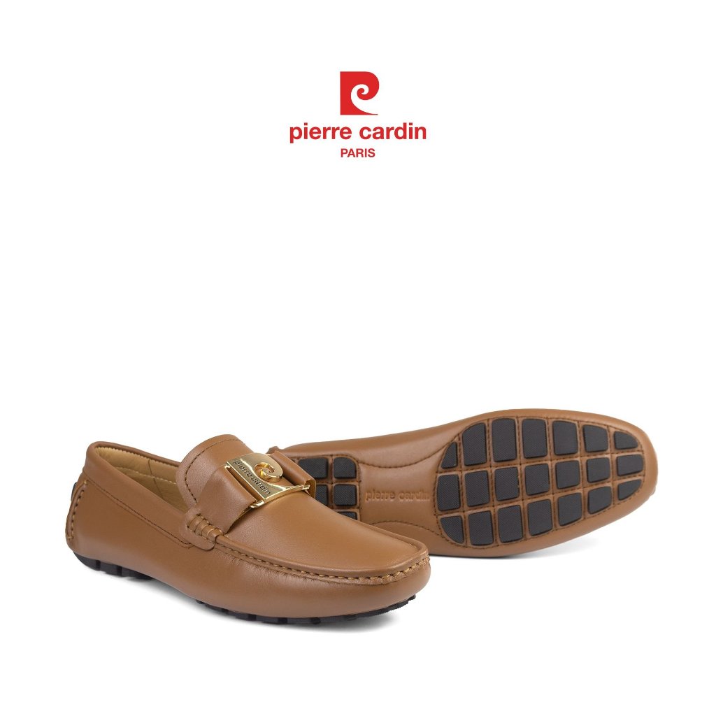 รองเท้าหนังสลิปออนผู้ชาย Pierre Cardin ฝรั่งเศส หนังวัวแท้พรีเมียม พื้นยางกันลื่น รุ่น 526