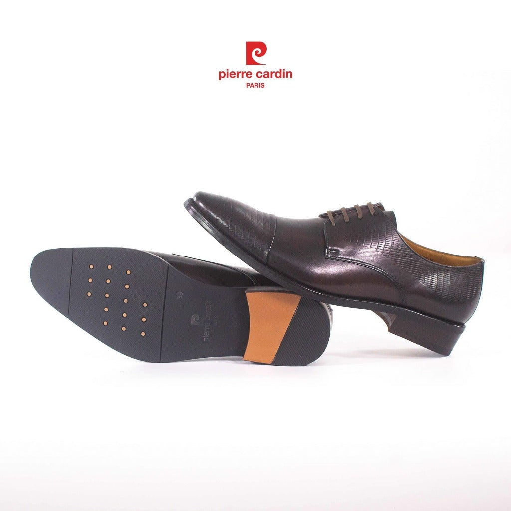 รองเท้าหนังผู้ชาย Pierre Cardin ของแท้ หนังวัวแท้คุณภาพพรีเมียม พื้นยางกันลื่น - รุ่น 352