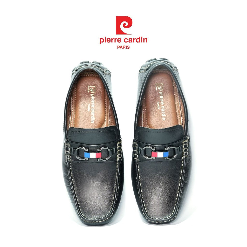 [ใหม่] รองเท้าลองเท้า Pierre Cardin หนังวัวแท้ พื้นยางกันลื่น ตัวล็อคโลหะไม่เป็นสนิม 530